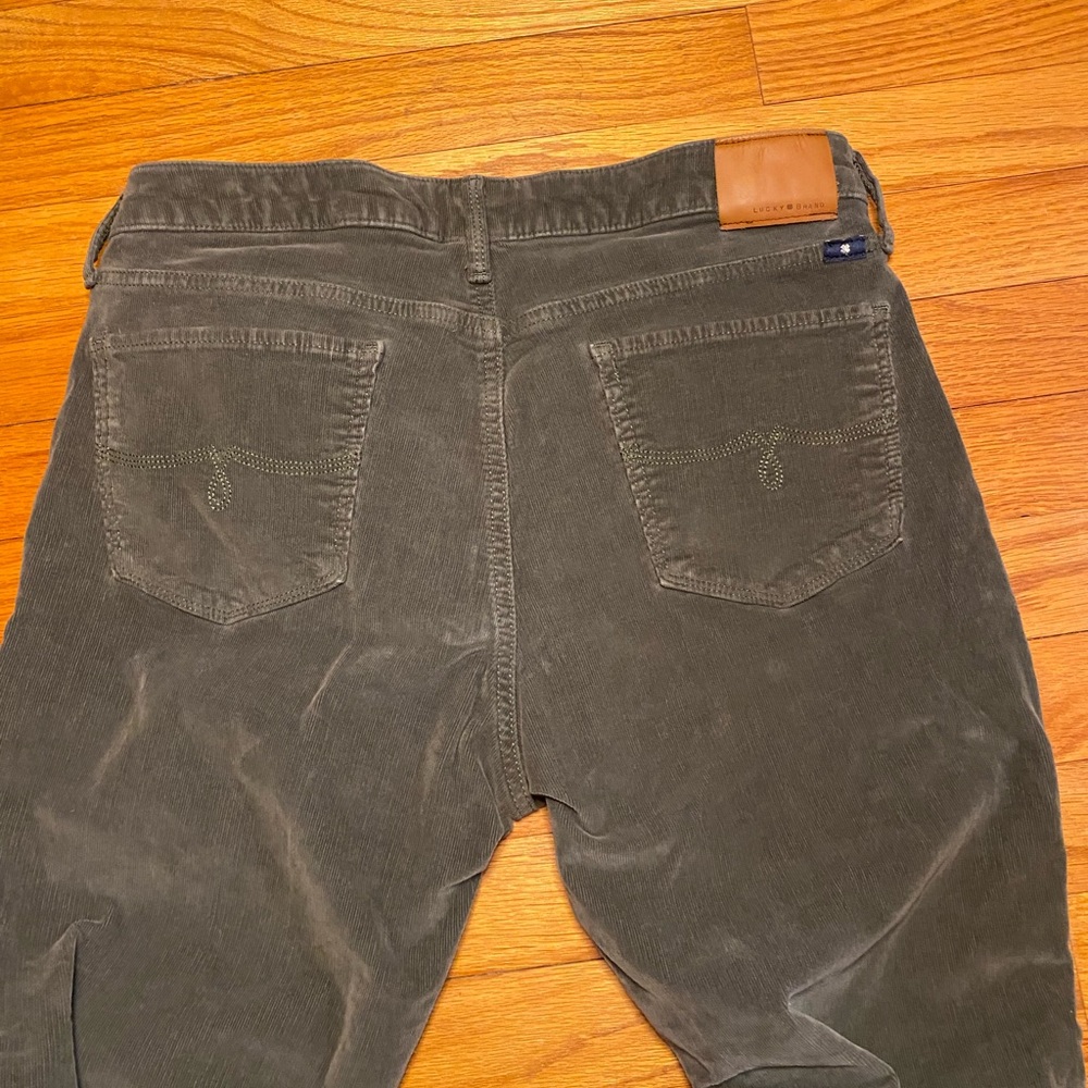 Lucky Brand Olive Green Corduroy Skinny Pants - Picture 3 of 4